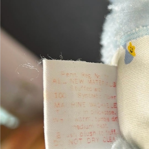 CARE BEARS BABY TUGS Bear Diaper Original Vintage Kenner 1983 Plush Blue - Picture 4 of 6